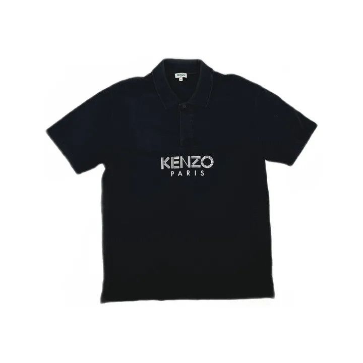 Kenzo KENZO Logo Print Cotton Polo Shirt for Men 0079 Size US M / EU 48-50 / 2 - 2 Thumbnail