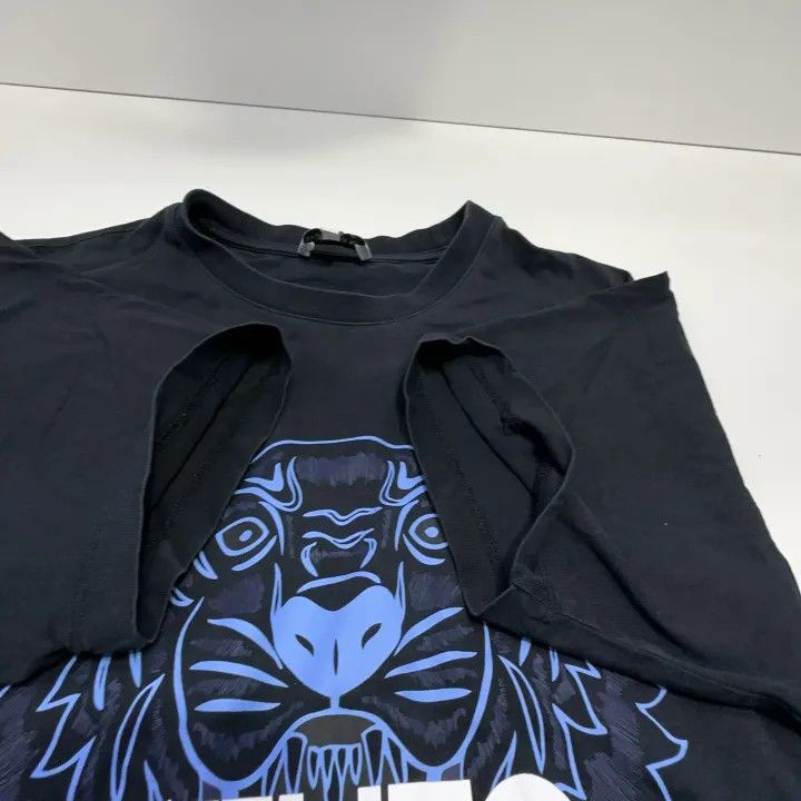 Kenzo KENZO Black Tiger Graphic Short Sleeve T-Shirt 0079 Size US M / EU 48-50 / 2 - 7 Thumbnail