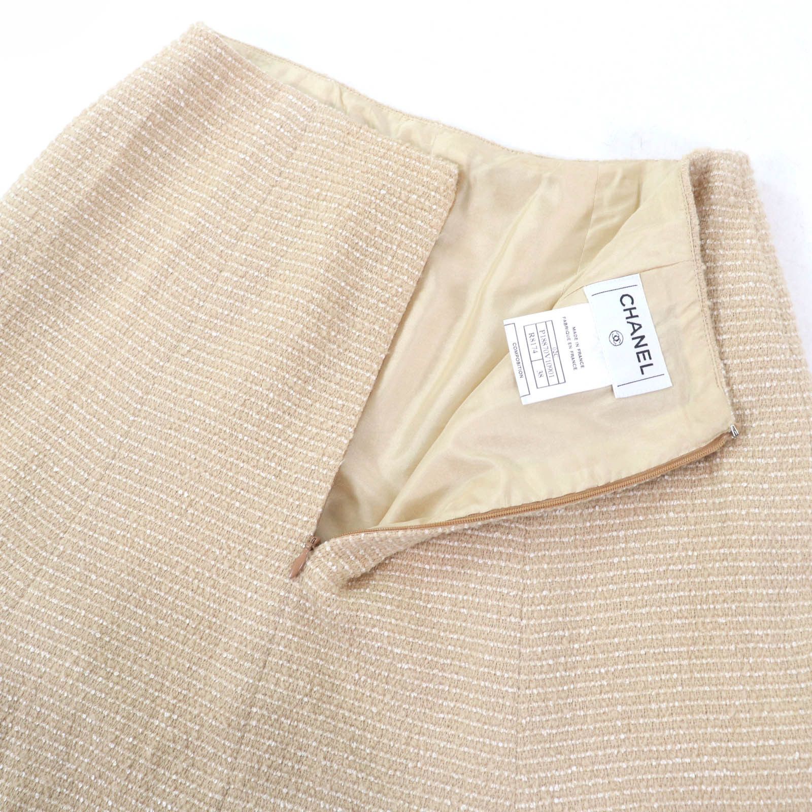 Chanel Chanel Chanel COCO Mark Tweed Two-piece Set Cotton Suits P18870V10901 DUTY FREE for USA Size ONE SIZE - 7 Thumbnail