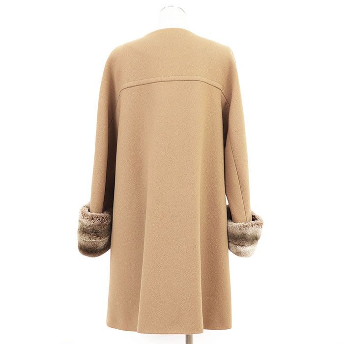 Other Other ADORE Melton Rex Rabbit Coat Natural Material Outerwear 531-252126 DUTY FREE for USA Size ONE SIZE - 9 Thumbnail