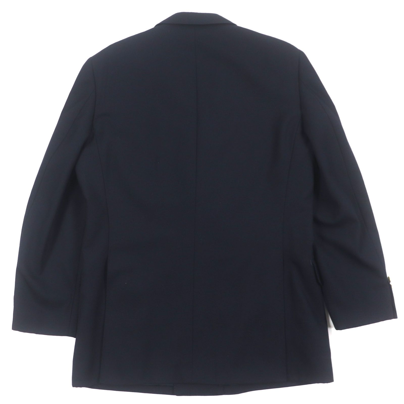 Burberry Burberry Burberrys Tailored Wool Jacket Leather Outerwear Size ONE SIZE - 3 Thumbnail