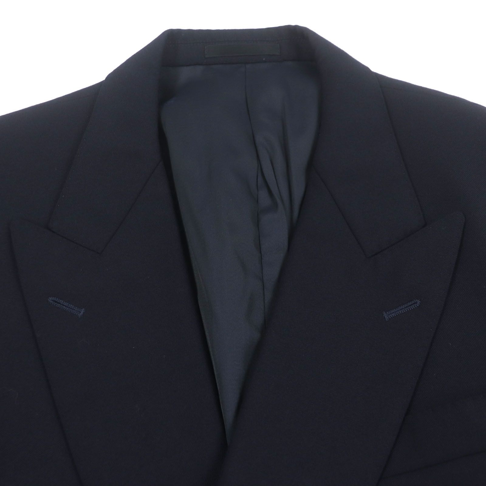 Burberry Burberry Burberrys Tailored Wool Jacket Leather Outerwear Size ONE SIZE - 2 Thumbnail
