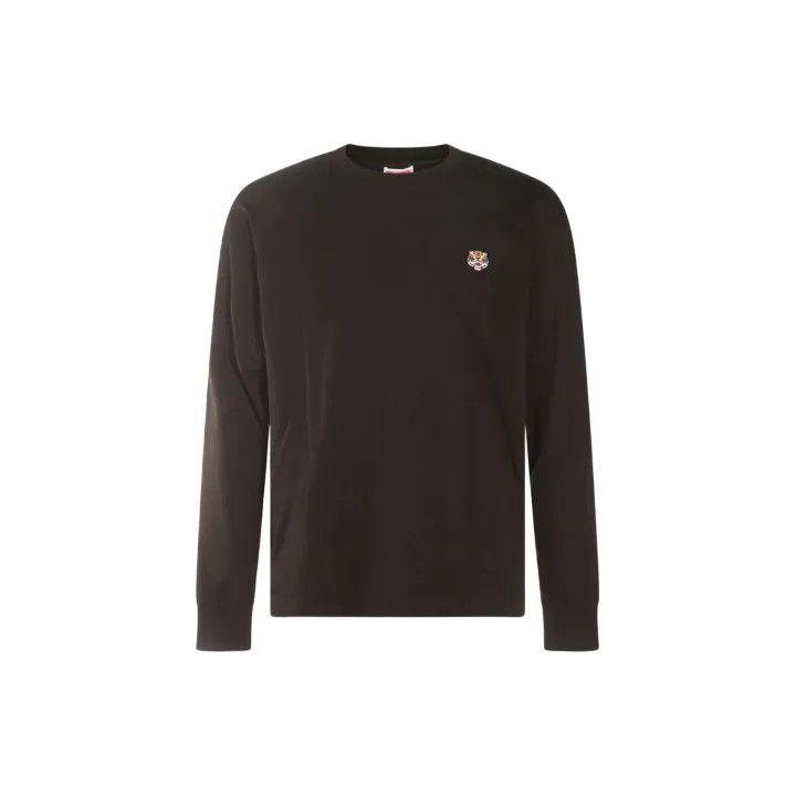 Kenzo KENZO Black Logo Long Sleeve Sweatshirt for Men 0079 Size US XXL / EU 58 / 5 - 2 Thumbnail