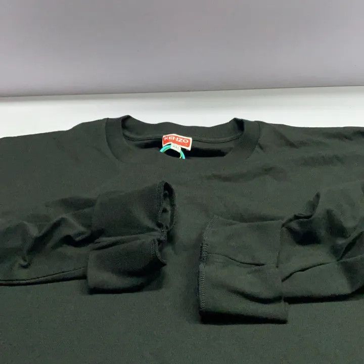 Kenzo KENZO Black Logo Long Sleeve Sweatshirt for Men 0079 Size US XXL / EU 58 / 5 - 8 Thumbnail