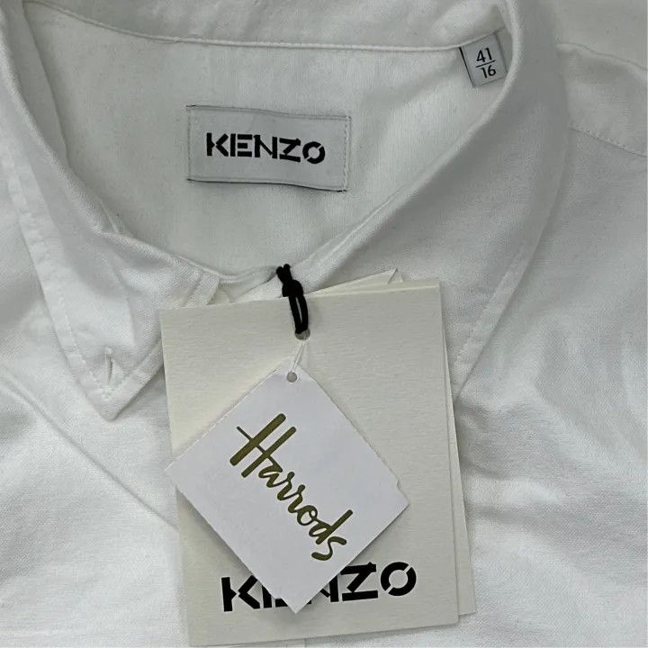 Kenzo KENZO White Long Sleeve Shirt for Men 0079 Size US M / EU 48-50 / 2 - 5 Thumbnail