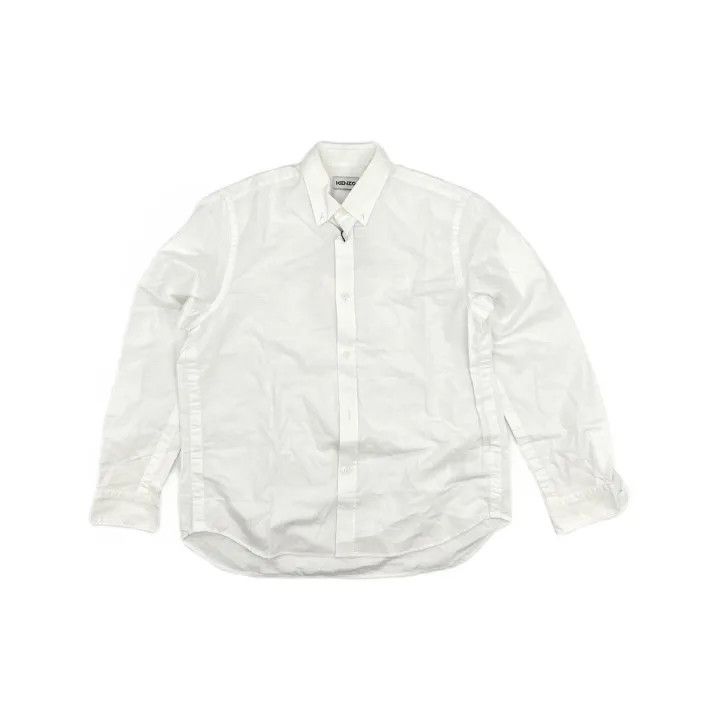 Kenzo KENZO White Long Sleeve Shirt for Men 0079 Size US M / EU 48-50 / 2 - 2 Thumbnail
