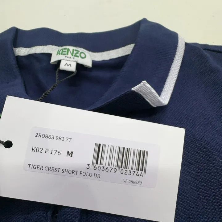KENZO Stylish Solid Color Polo Dress 0079