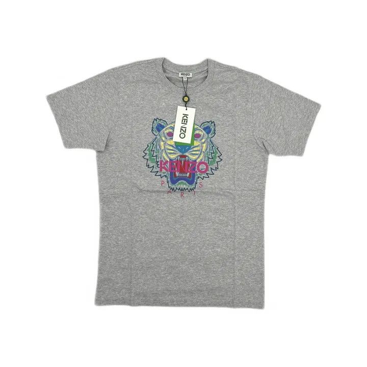 Kenzo KENZO Gray Tiger Logo Short Sleeve T-Shirt 0079 Size US S / EU 44-46 / 1 - 2 Thumbnail