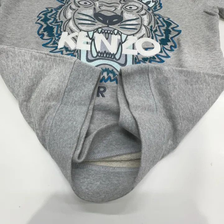 Kenzo KENZO Casual Gray Embroidered Sweatshirt 0079 Size US M / EU 48-50 / 2 - 7 Thumbnail