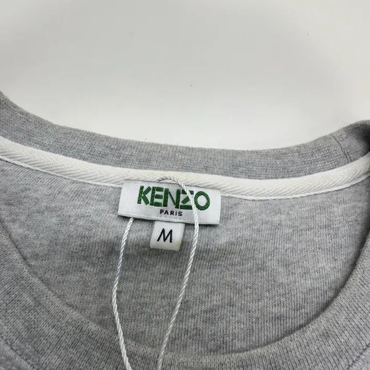 Kenzo KENZO Casual Gray Embroidered Sweatshirt 0079 Size US M / EU 48-50 / 2 - 5 Thumbnail