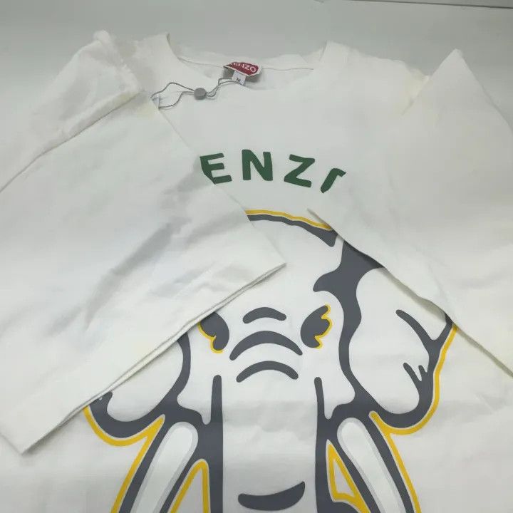 Kenzo Kenzo Elephant Graphic T-Shirt for Men 0079 Size US M / EU 48-50 / 2 - 7 Thumbnail