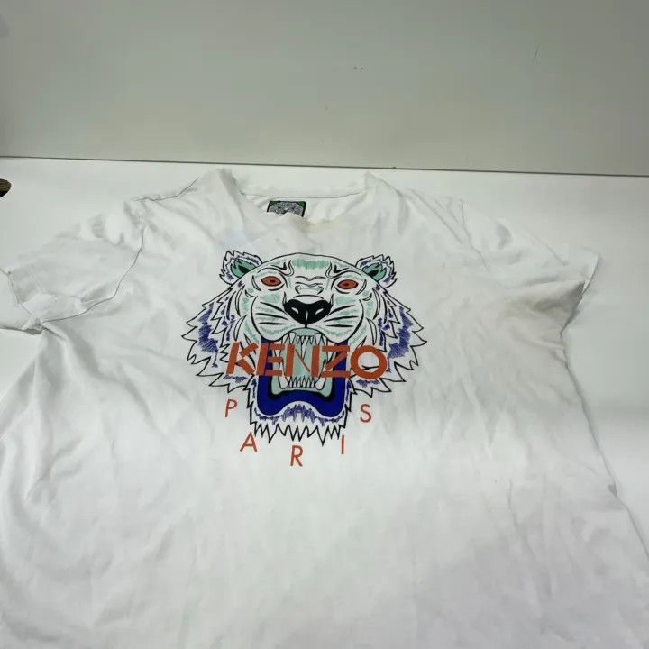 Kenzo KENZO White Tiger Graphic Short Sleeve T-Shirt 0079 Size US M / EU 48-50 / 2 - 7 Thumbnail