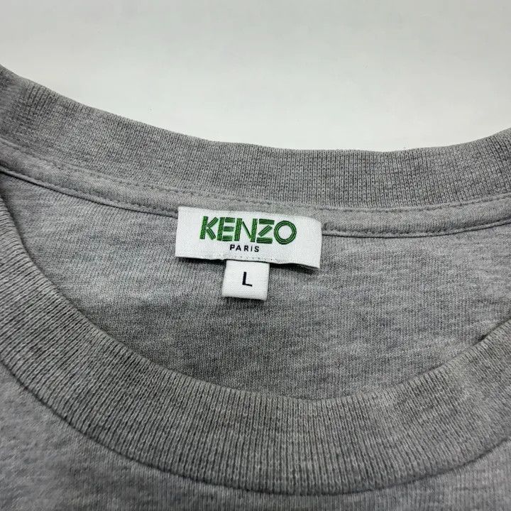 Kenzo Kenzo Gray Logo Short Sleeve T-Shirt 0079 Size US L / EU 52-54 / 3 - 5 Thumbnail
