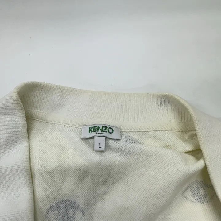 Kenzo KENZO Casual Eye Print Short Sleeve Polo 0079 Size US L / EU 52-54 / 3 - 4 Thumbnail