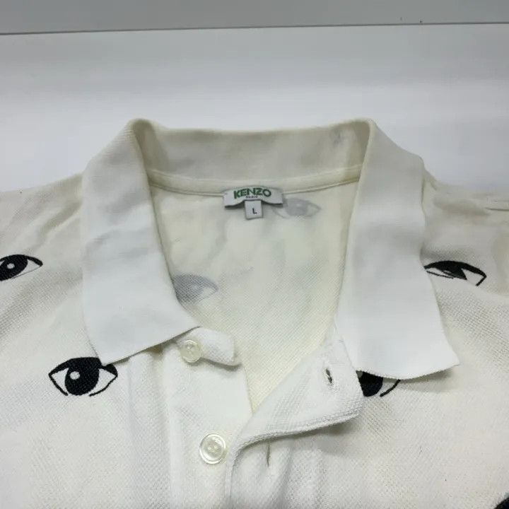 Kenzo KENZO Casual Eye Print Short Sleeve Polo 0079 Size US L / EU 52-54 / 3 - 6 Thumbnail
