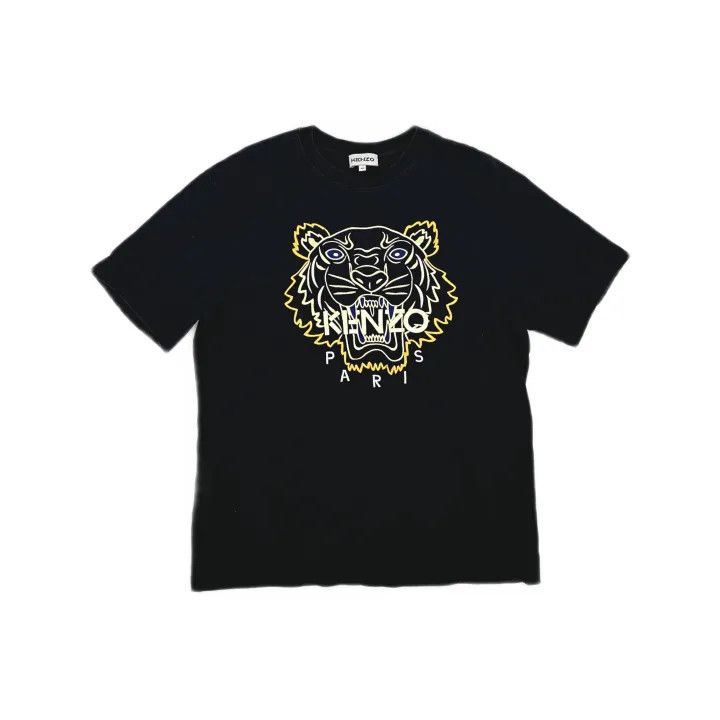 Kenzo KENZO Classic Tiger Embroidered Black T-Shirt 0079 Size US M / EU 48-50 / 2 - 2 Thumbnail