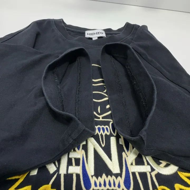 Kenzo KENZO Classic Tiger Embroidered Black T-Shirt 0079 Size US M / EU 48-50 / 2 - 7 Thumbnail