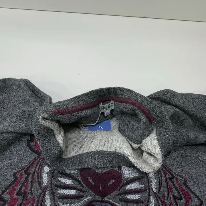 Kenzo Kenzo Gray Embroidered Tiger Sweatshirt for Men 0079 Size US XL / EU 56 / 4 - 6 Thumbnail