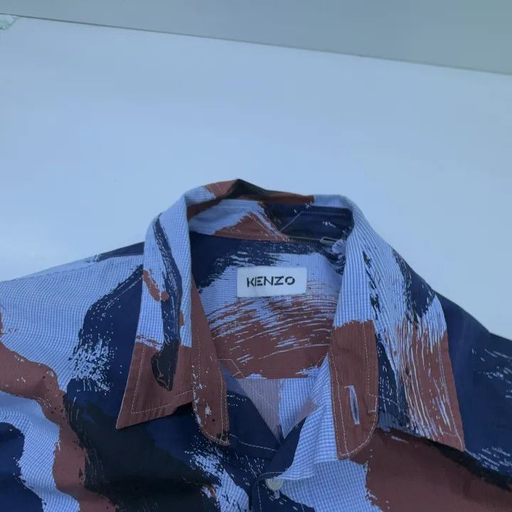 Kenzo KENZO SS22 Paint Splotch Long Sleeve Shirt 0079 Size US M / EU 48-50 / 2 - 7 Thumbnail