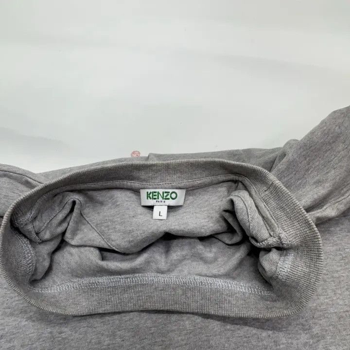 Kenzo KENZO Gray Logo Print Long Sleeve Sweatshirt 0079 Size US L / EU 52-54 / 3 - 6 Thumbnail