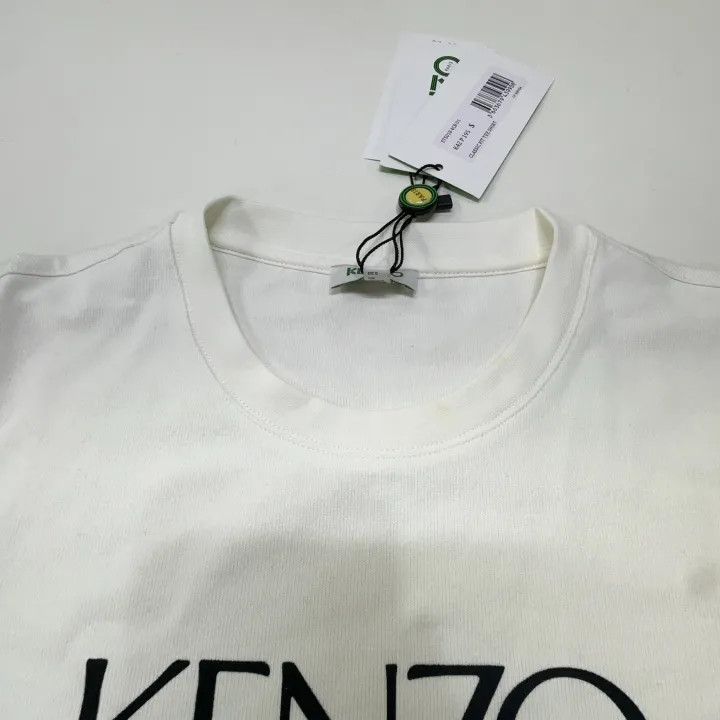 Kenzo KENZO White Logo Short Sleeve T-Shirt 0079 Size US S / EU 44-46 / 1 - 9 Thumbnail