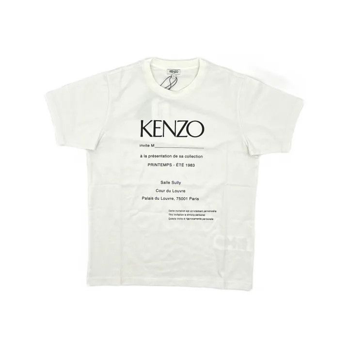 Kenzo KENZO White Logo Short Sleeve T-Shirt 0079 Size US S / EU 44-46 / 1 - 2 Thumbnail