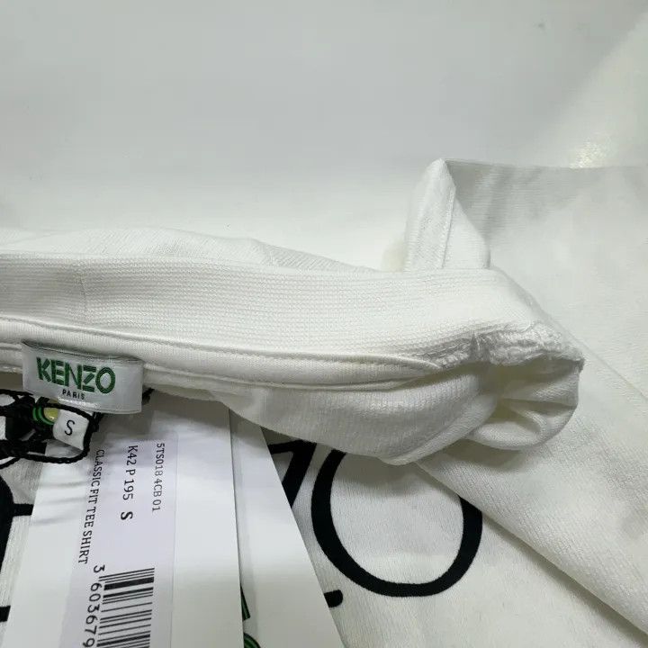 Kenzo KENZO White Logo Short Sleeve T-Shirt 0079 Size US S / EU 44-46 / 1 - 7 Thumbnail