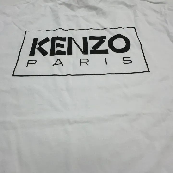 Kenzo Kenzo White Logo Print Short Sleeve T-Shirt 0079 Size US M / EU 48-50 / 2 - 7 Thumbnail