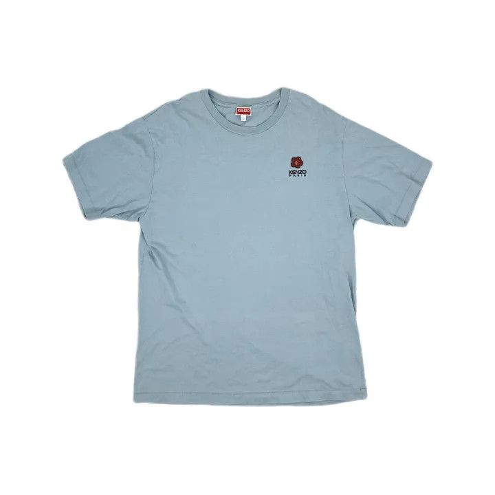 Kenzo KENZO Signature Floral Pattern Light Blue T-Shirt 0079 Size US L / EU 52-54 / 3 - 2 Thumbnail