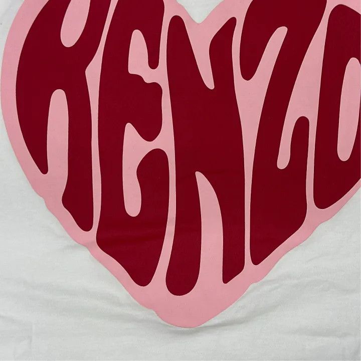 Kenzo Kenzo Heart Graphic Short Sleeve T-Shirt 0079 Size US L / EU 52-54 / 3 - 6 Thumbnail