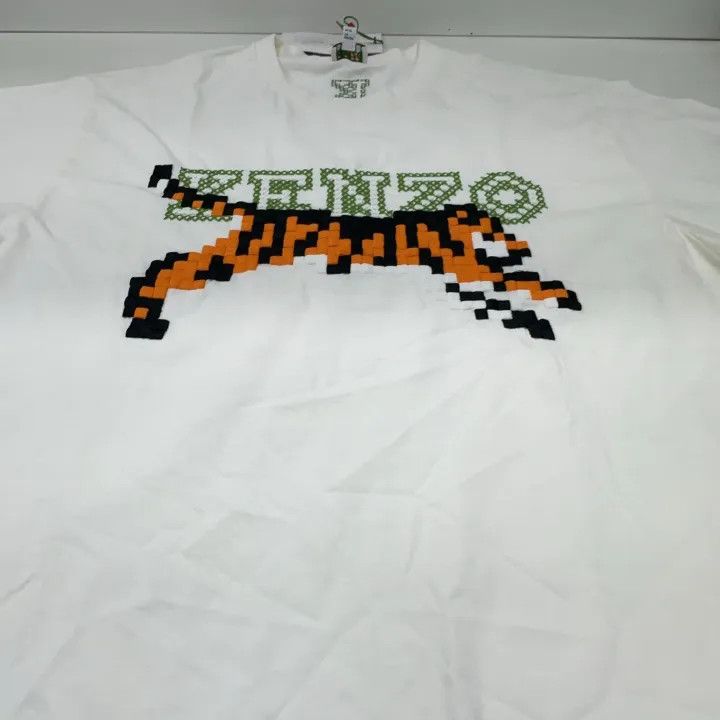 Kenzo KENZO Pixelated Tiger Logo Crew Neck T-Shirt 0079 Size US XL / EU 56 / 4 - 6 Thumbnail