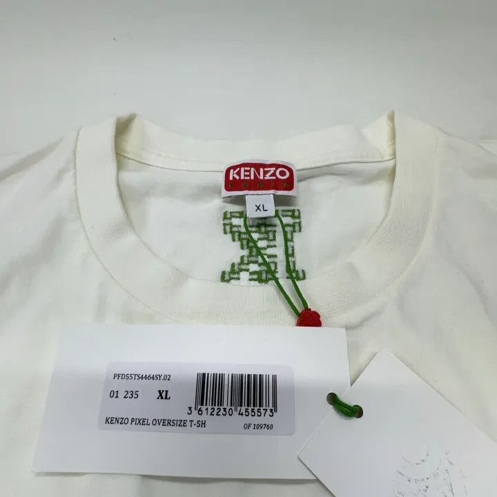 Kenzo KENZO Pixelated Tiger Logo Crew Neck T-Shirt 0079 Size US XL / EU 56 / 4 - 4 Thumbnail
