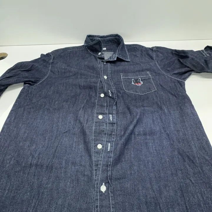 Kenzo KENZO Dark Gray Casual Long Sleeve Shirt 0079 Size US L / EU 52-54 / 3 - 8 Thumbnail