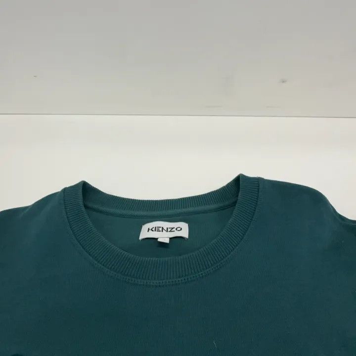 Kenzo Kenzo Green Tiger Crest Crewneck Sweatshirt 0079 Size US XL / EU 56 / 4 - 6 Thumbnail