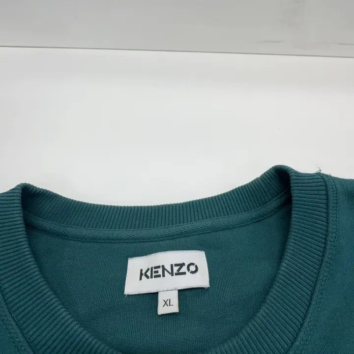 Kenzo Kenzo Green Tiger Crest Crewneck Sweatshirt 0079 Size US XL / EU 56 / 4 - 4 Thumbnail