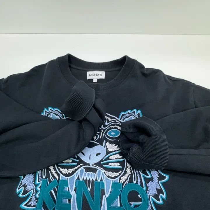 Kenzo KENZO Black Tiger Embroidered Sweatshirt 0079 Size US L / EU 52-54 / 3 - 8 Thumbnail