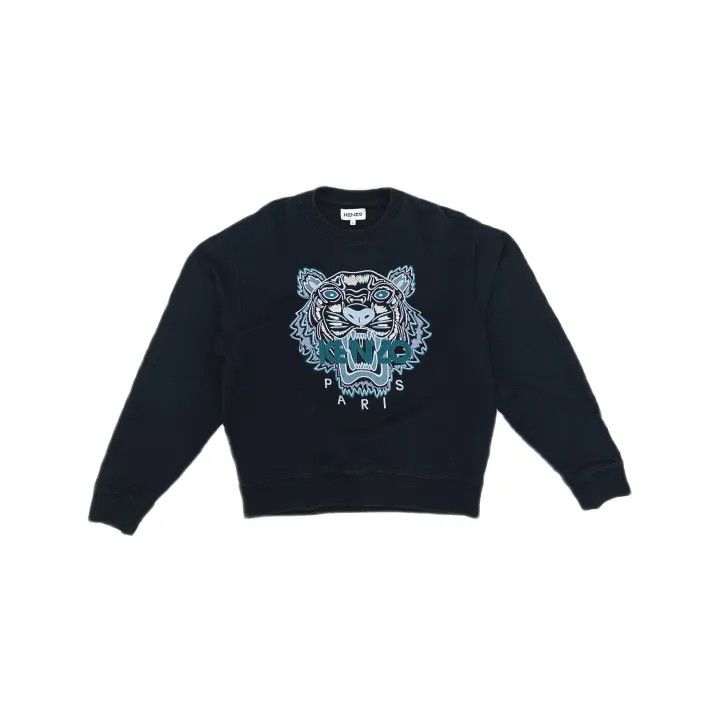 Kenzo KENZO Black Tiger Embroidered Sweatshirt 0079 Size US L / EU 52-54 / 3 - 2 Thumbnail
