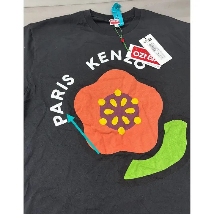 Kenzo Kenzo Black Logo Print Short Sleeve T-shirt 0079 Size US XL / EU 56 / 4 - 5 Thumbnail