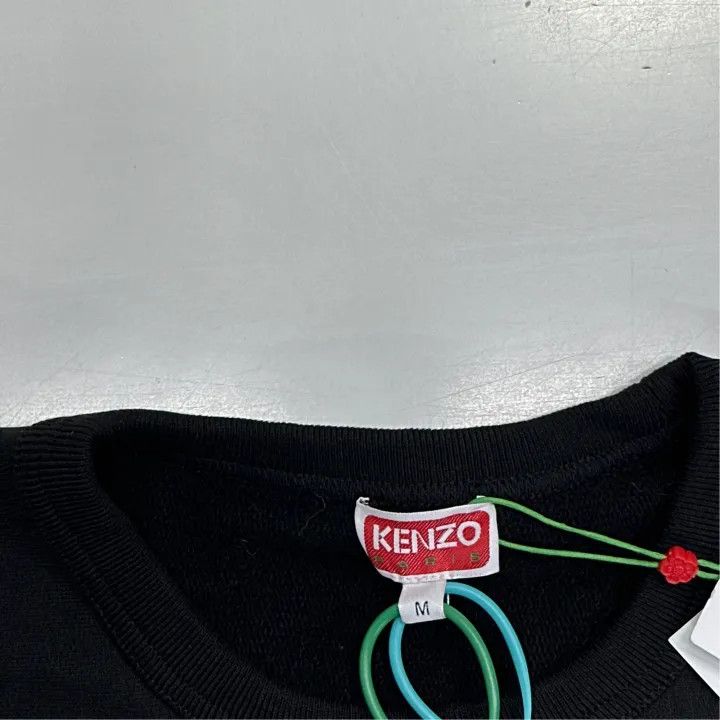 Kenzo KENZO FW22 Black Logo Sweatshirt for Men 0079 Size US M / EU 48-50 / 2 - 2 Thumbnail