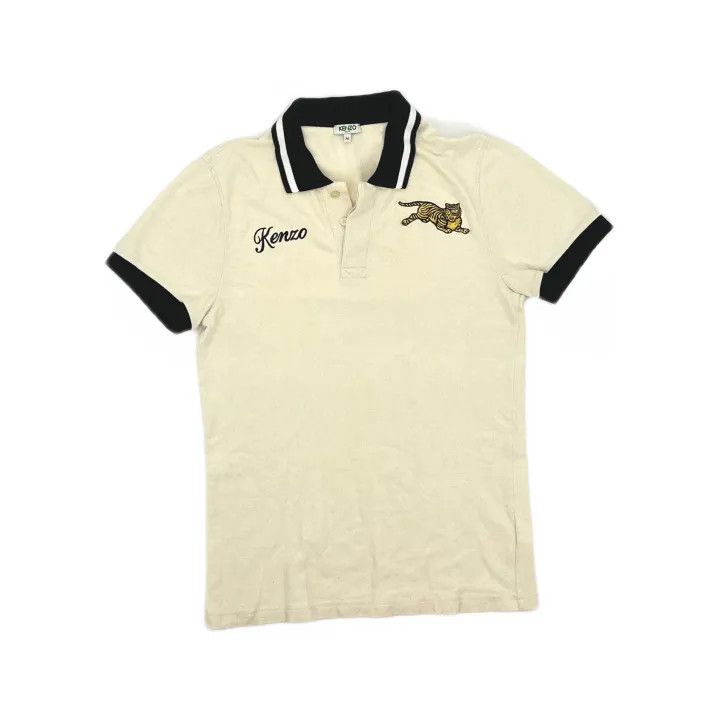 Kenzo Kenzo Embroidered Tiger Short Sleeve Polo Shirt 0079 Size US M / EU 48-50 / 2 - 2 Thumbnail