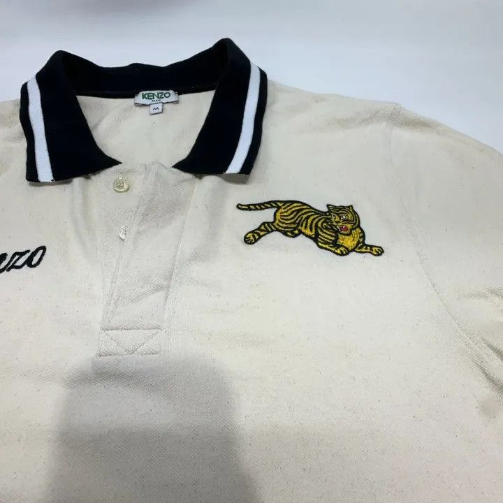 Kenzo Kenzo Embroidered Tiger Short Sleeve Polo Shirt 0079 Size US M / EU 48-50 / 2 - 7 Thumbnail
