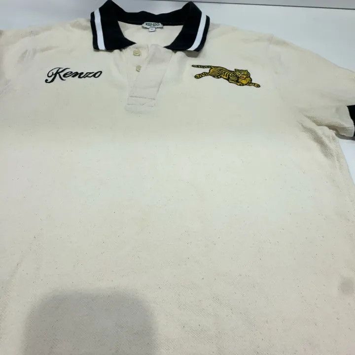 Kenzo Kenzo Embroidered Tiger Short Sleeve Polo Shirt 0079 Size US M / EU 48-50 / 2 - 8 Thumbnail