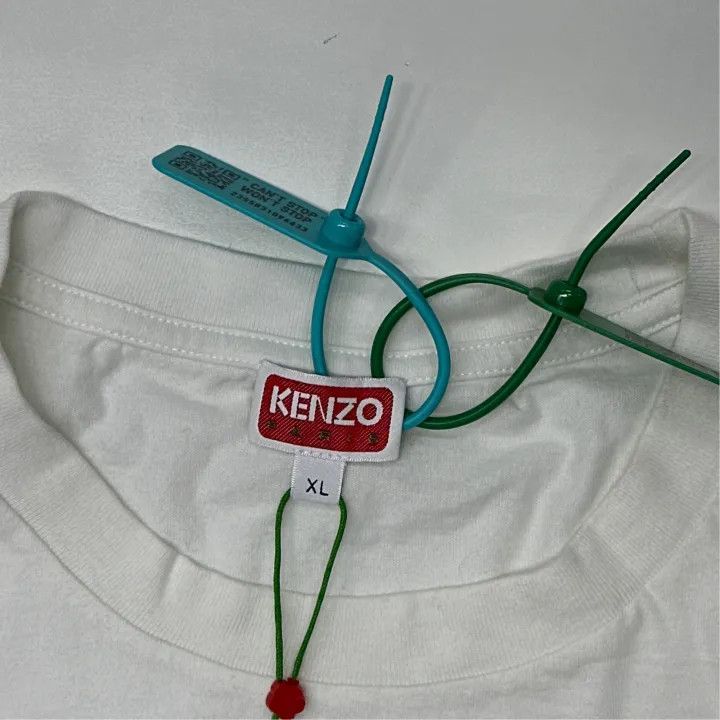 Kenzo KENZO Letter Print Crew Neck T-Shirt for Men 0079 Size US XL / EU 56 / 4 - 2 Thumbnail