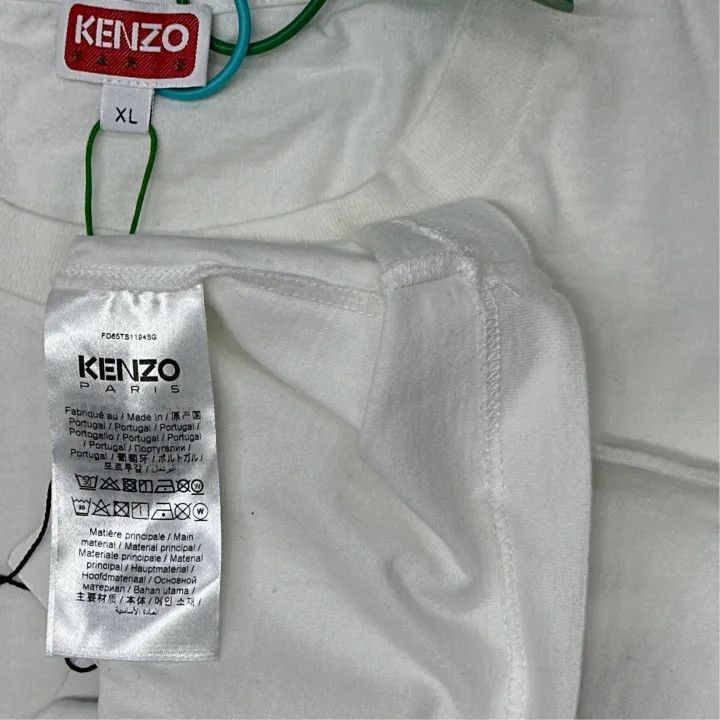 Kenzo KENZO Letter Print Crew Neck T-Shirt for Men 0079 Size US XL / EU 56 / 4 - 3 Thumbnail