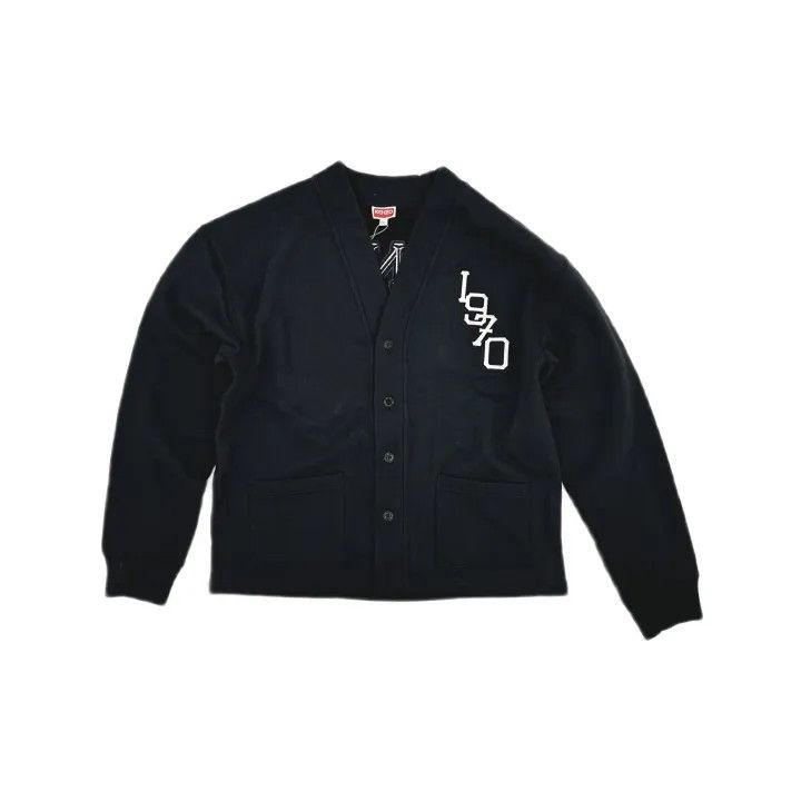 Kenzo KENZO Black Letter Tiger Pattern Cardigan 0079 Size US XXL / EU 58 / 5 - 2 Thumbnail