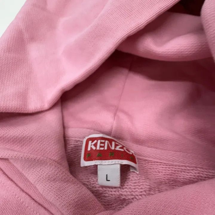 Kenzo KENZO SS23 Pink Flower Logo Hoodie 0079 Size US L / EU 52-54 / 3 - 6 Thumbnail
