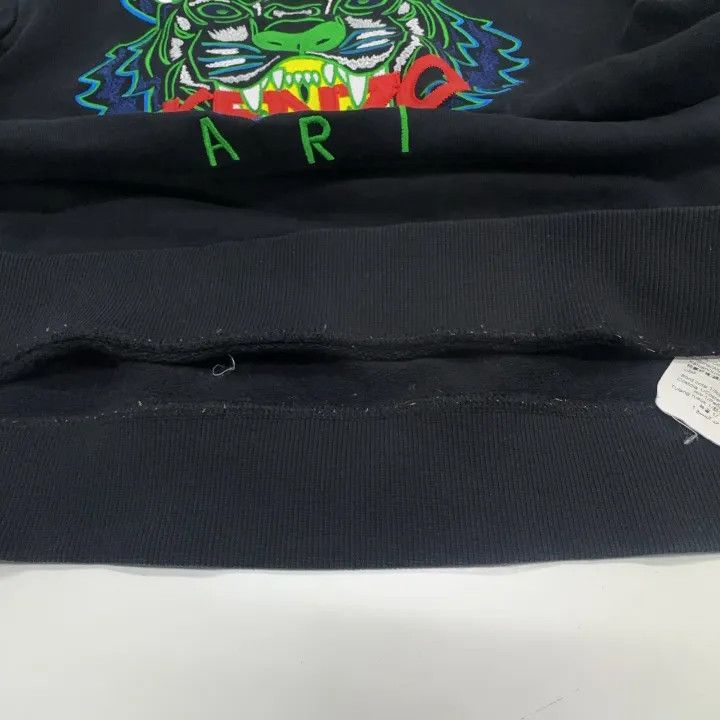 Kenzo Kenzo Black Tiger Logo Embroidered Sweatshirt 0079 Size US M / EU 48-50 / 2 - 7 Thumbnail