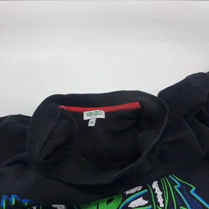 Kenzo Kenzo Black Tiger Logo Embroidered Sweatshirt 0079 Size US M / EU 48-50 / 2 - 6 Thumbnail