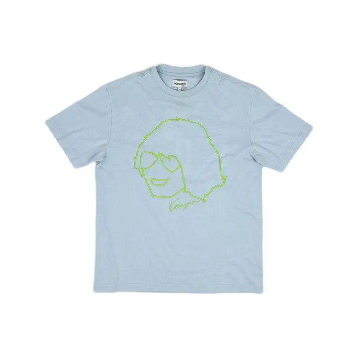 Kenzo Kenzo SS22 Blue Short Sleeve T-Shirt 0079 Size US M / EU 48-50 / 2 - 2 Thumbnail