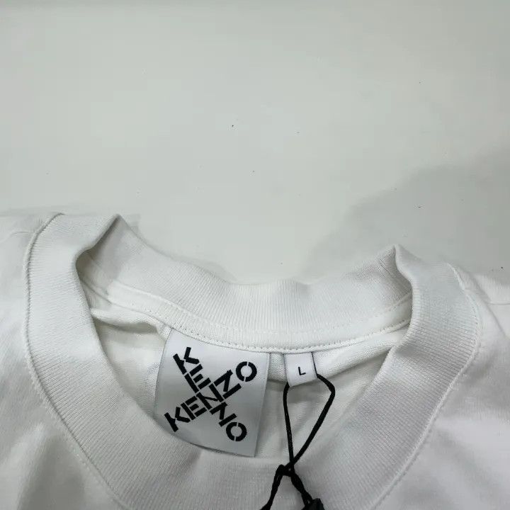 Kenzo KENZO SS21 White Logo Short Sleeve T-Shirt 0079 Size US L / EU 52-54 / 3 - 6 Thumbnail